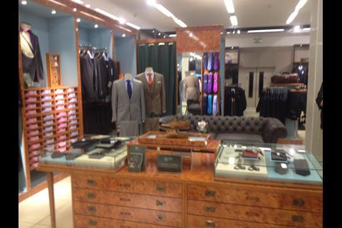 In the tailoring department at Marks and Spencer, Westfield London